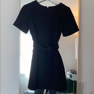 Forever21 Black Belted Mini Dress